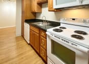 Thumbnail 9 of 38 - Electric Range In Kitchen at Castlewood, California