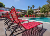 Thumbnail 17 of 17 - Poolside Relaxing Area at Carriage House, Fremont, CA 94536