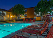 Thumbnail 12 of 17 - Twilight Pool at Carriage House, Fremont, CA 94536