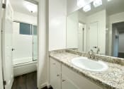 Thumbnail 2 of 30 - Bathroom with vanity lights at 2120 Valerga Drive Belmont, Belmont, CA