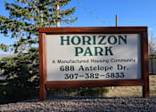 Thumbnail 2 of 20 - Sign at Horizon MHC, Rock Springs, WY