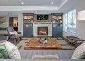 Thumbnail 17 of 30 - a living room with a couch and a fireplace at Park 205, Park Ridge, Illinois