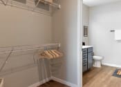 Thumbnail 7 of 76 - a bathroom with a towel rack and a toilet in it at The Lodge at Overland, Minnesota