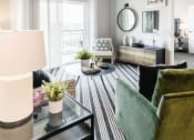 Thumbnail 1 of 16 - Living room at Velo Village Apartments, Franklin, WI, 53132