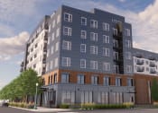 Thumbnail 1 of 83 - a rendering of an apartment building on a city street