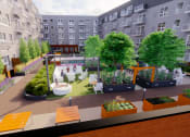 Thumbnail 23 of 83 - Amenity deck at The Hallon II luxury apartments in Hopkins, MN