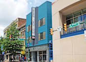 Thumbnail 8 of 8 - A blue building with the word "Broad" on it.