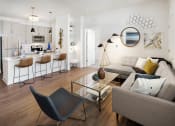 Thumbnail 5 of 29 - Large living room next to a kitchen at Parc at Princeton Junction Apartments, Princeton