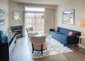 Thumbnail 6 of 36 - Living Room at The Flats at Wheaton Station in Wheaton, MD