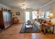 Thumbnail 4 of 29 - Living Room at Verandas at Taylor Oaks Apartments in Montgomery, AL