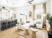 Thumbnail 12 of 33 - Living room at Onyx at Westgate Apartments, Arizona