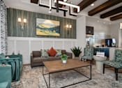 Thumbnail 12 of 46 - a living room with couches and chairs and a coffee table at Artesia at Lakewood Ranch Apartments, Florida 34211