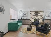 Thumbnail 20 of 29 - large clubhouse with green couch and chairs