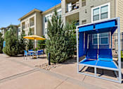 Thumbnail 39 of 48 - our apartments have a patio with a tennis court and tables