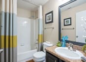 Thumbnail 17 of 38 - a bathroom with a sink toilet and a shower at 150 Summit, Birmingham, Alabama