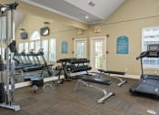 Thumbnail 23 of 38 - our state of the art gym includes cardio equipment and weights at 150 Summit, Birmingham, 35243