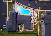 Thumbnail 37 of 37 - an aerial view of community with apartment buildings and a pool at Annandale Apartment Homes, Murfreesboro, TN