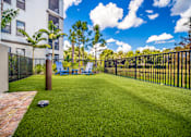 Thumbnail 34 of 34 - a yard with a ball and chairs in front of a fence at Magnolia Square, Naples, Florida