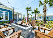 Thumbnail 25 of 36 - Outdoor fire pit and lounge at Estia at Lakewood Ranch, Bradenton, FL, 34211