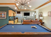 Thumbnail 20 of 50 - Resident Lounge with Billiard Table at The Enclave Luxury Apartments