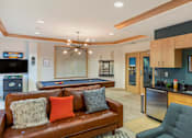 Thumbnail 24 of 50 - Resident Lounge with Billiard Table at The Enclave Luxury Apartments