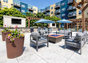Thumbnail 22 of 26 - Outdoor Patio And Firepit at Wheaton 121, Wheaton, IL