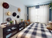 Thumbnail 10 of 39 - a bedroom with a bed in a room at The Bend Arbordale, Virginia