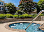 Thumbnail 23 of 36 - A small round pool with a metal railing.