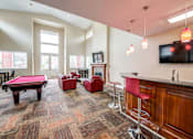 Thumbnail 17 of 23 - Resident Lounge With Pool Table at The Village at Seeley Lake