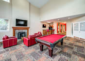 Thumbnail 16 of 23 - Resident Lounge With Pool Table at The Village at Seeley Lake