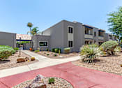 Thumbnail 9 of 15 - Courtyard Walking Path at Agave Apartments, Tucson, AZ, 85704