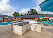 Thumbnail 10 of 14 - Poolside Grill Station at Willow Oaks, Bryan, 77802
