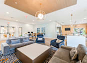 Thumbnail 61 of 87 - Living Room With Kitchen at Axis at Lakeshore, Bridgewater, MA