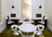 Thumbnail 8 of 18 - Business Center with Computers and Printers at Amerige Pointe Apartments, Fullerton, California