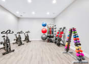 Thumbnail 21 of 49 - a spacious fitness room with a variety of exercise equipment