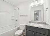 Thumbnail 20 of 23 - A white bathroom at The Parker North Augusta, North Augusta, SC, 29841