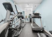 Thumbnail 23 of 51 - Fitness center with cardio equipment at The Palms Apartments, South Carolina, 29407