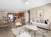 Thumbnail 8 of 39 - Open concept living and dining area at The Lory of Greenway Village Apartments, Kentucky, 42001