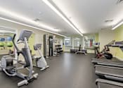 Thumbnail 25 of 65 - Fitness center with treadmill at The View at Old City, Pennsylvania