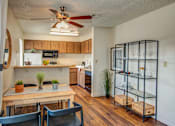 Thumbnail 1 of 20 - an open kitchen and dining room with a table and chairs at Murietta at ASU, Arizona