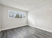 Thumbnail 16 of 45 - A room with a grey floor and a window showing a tree outside at Spyglass Creek, Denver, 80224