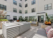 Thumbnail 50 of 65 - Outdoor patio with couch and cushions at The View at Old City, Philadelphia