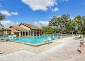 Thumbnail 22 of 43 - Pool in front of house at Whisper Lake Apartments, Winter Park, FL