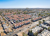 Thumbnail 47 of 47 - A residential area with houses and streets at Del Coronado Apartment , Mesa, 85202