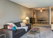 Thumbnail 4 of 19 - Living Area With Kitchen View at Glen at Burnsville, Burnsville