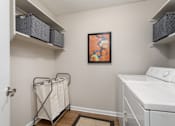 Thumbnail 18 of 43 - Laundry room with washer and dryer at University Ridge Apartments, Durham, NC, 27707
