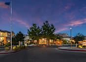 Thumbnail 12 of 35 - Twilight Photo of the Leasing Office at Broadstone Towne Center, Albuquerque, New Mexico