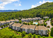 Thumbnail 16 of 21 - Aerial view of neighborhood at Heritage at the Peak, North Carolina