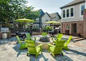 Thumbnail 30 of 34 - Outdoor Fireplace Lounge at Heritage at Waters Landing, Maryland, 20874