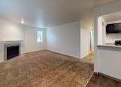 Thumbnail 13 of 41 - Living room wooden floors at North Creek Apartments, Everett, WA, 98208